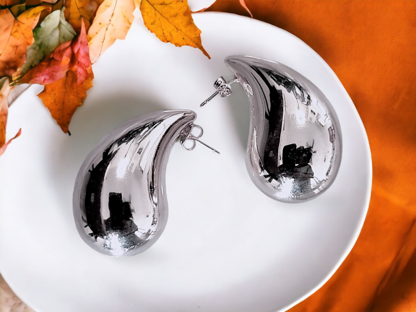 Jumbo Drop Stud Earrings