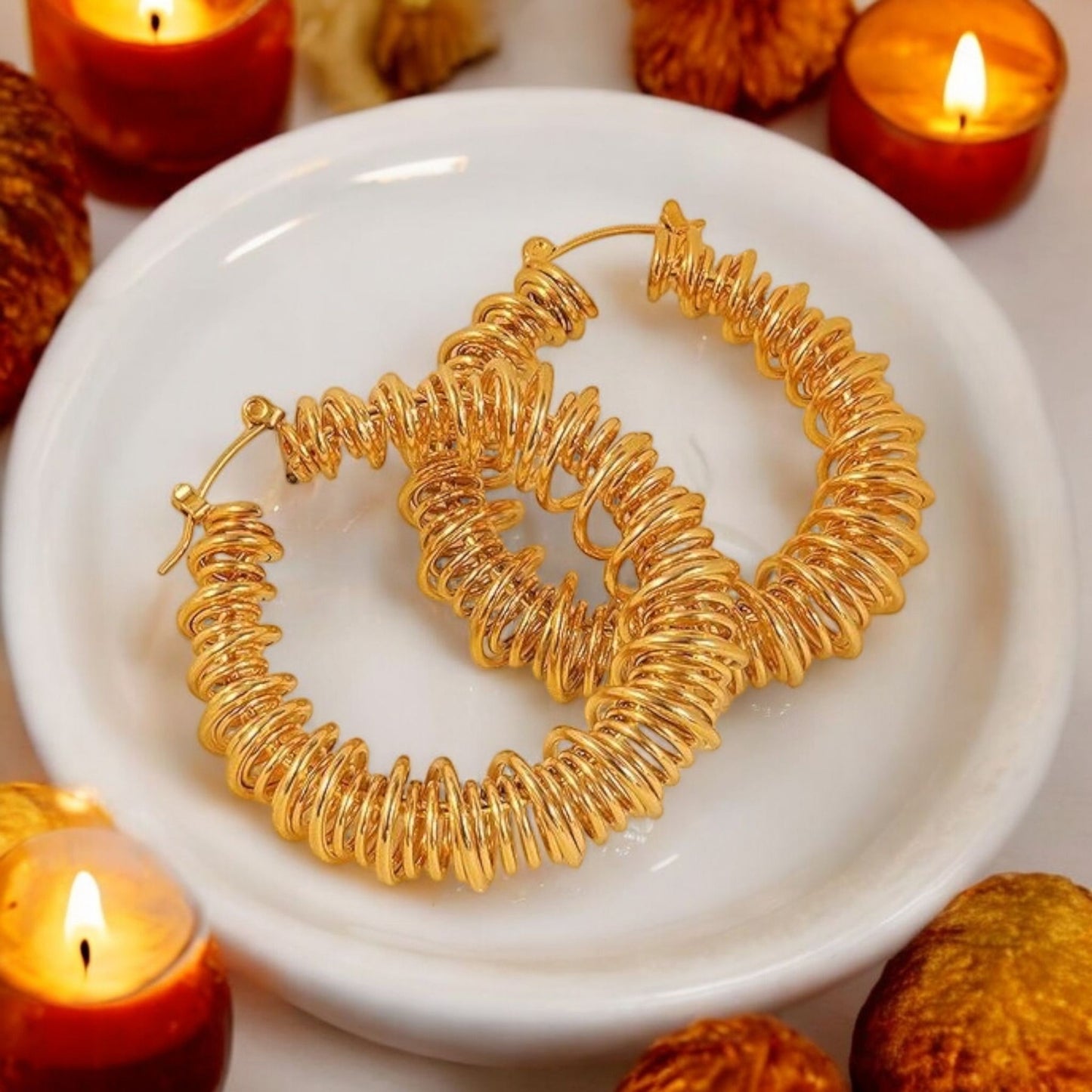Spiral Hoop Earrings