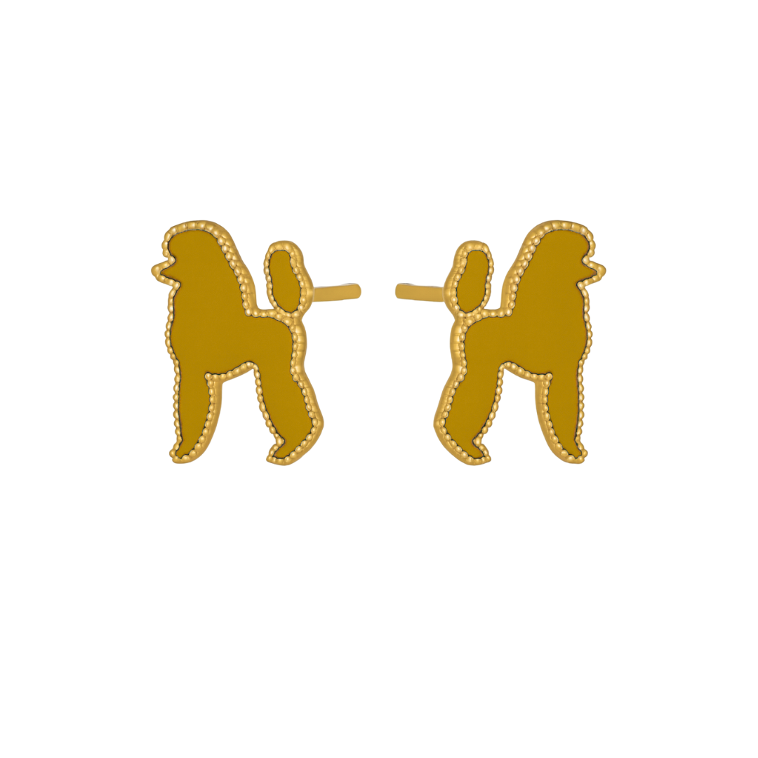 Prestige Poodle Earrings (Gold)