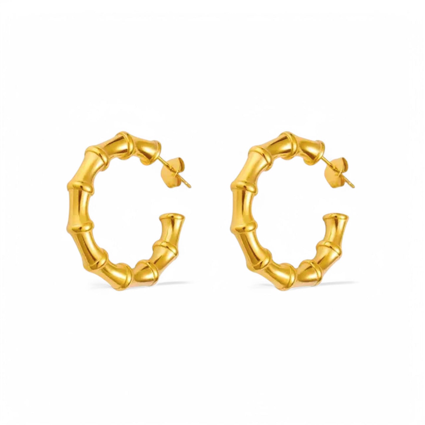 Bamboo Bold Hoops