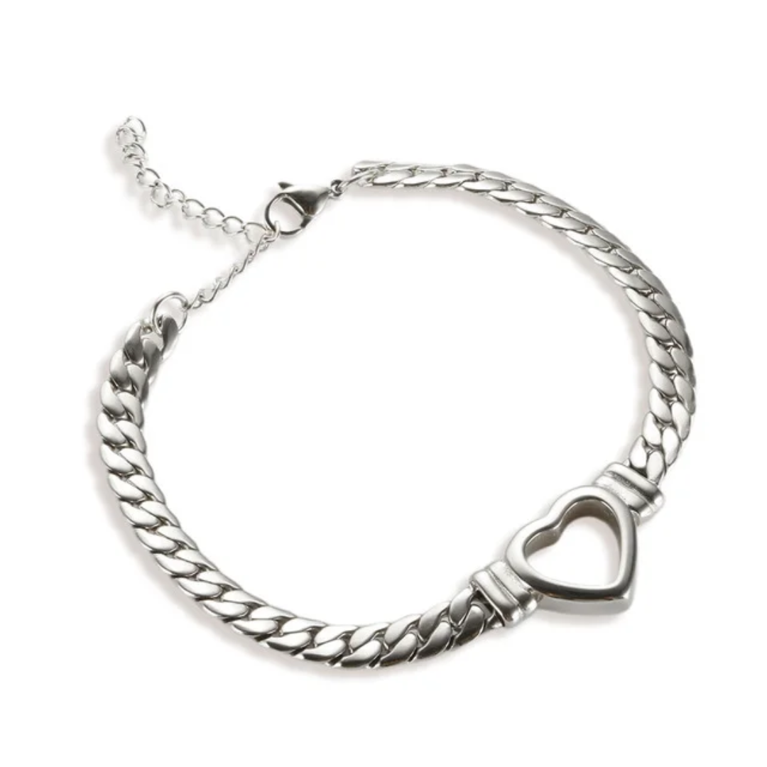Heart Chain Bracelet