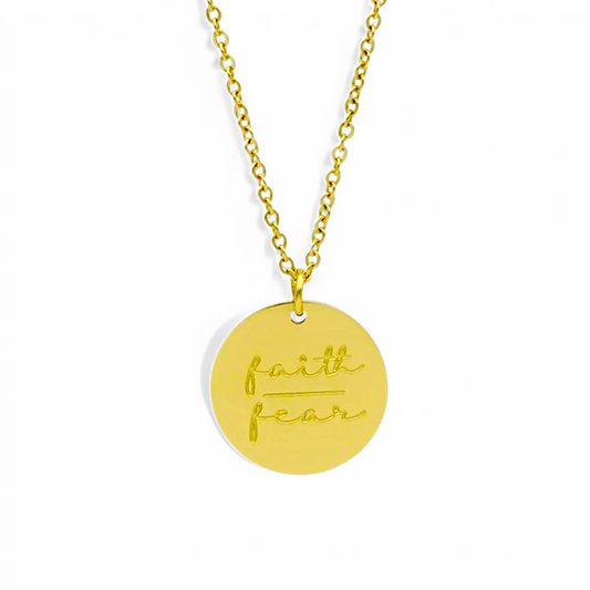 Faith Over Fear Pendant