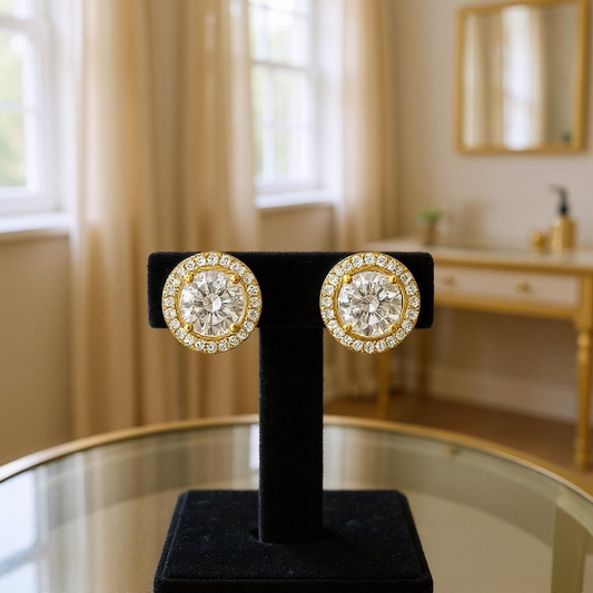Everyday Elegance Halo stud Earrings