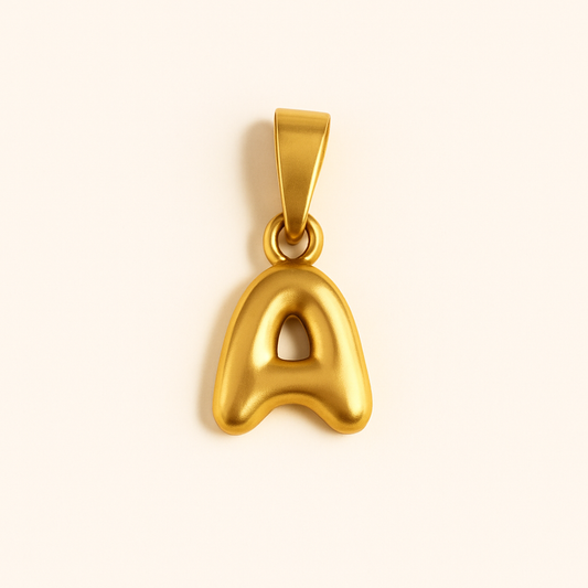 Airy Initial Charm Pendant