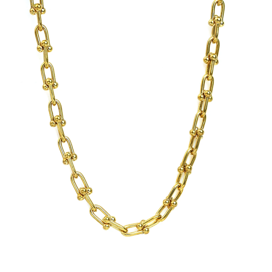Gold Luxe Bar-Link Necklace