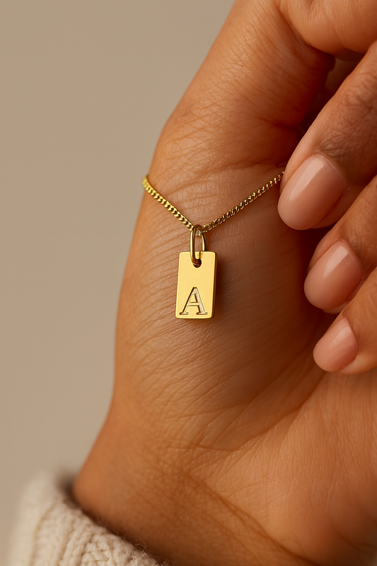 Luxe Letter Tag Charm