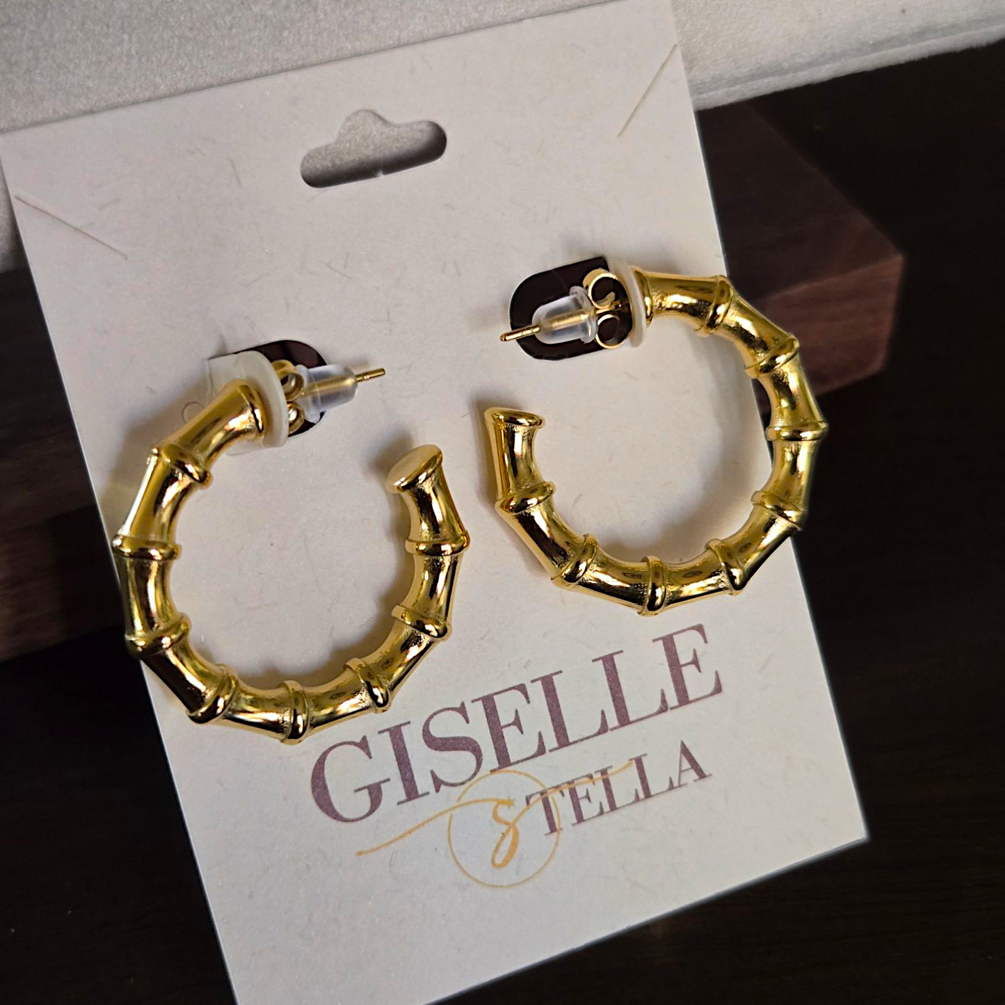 Bamboo Bold Hoops
