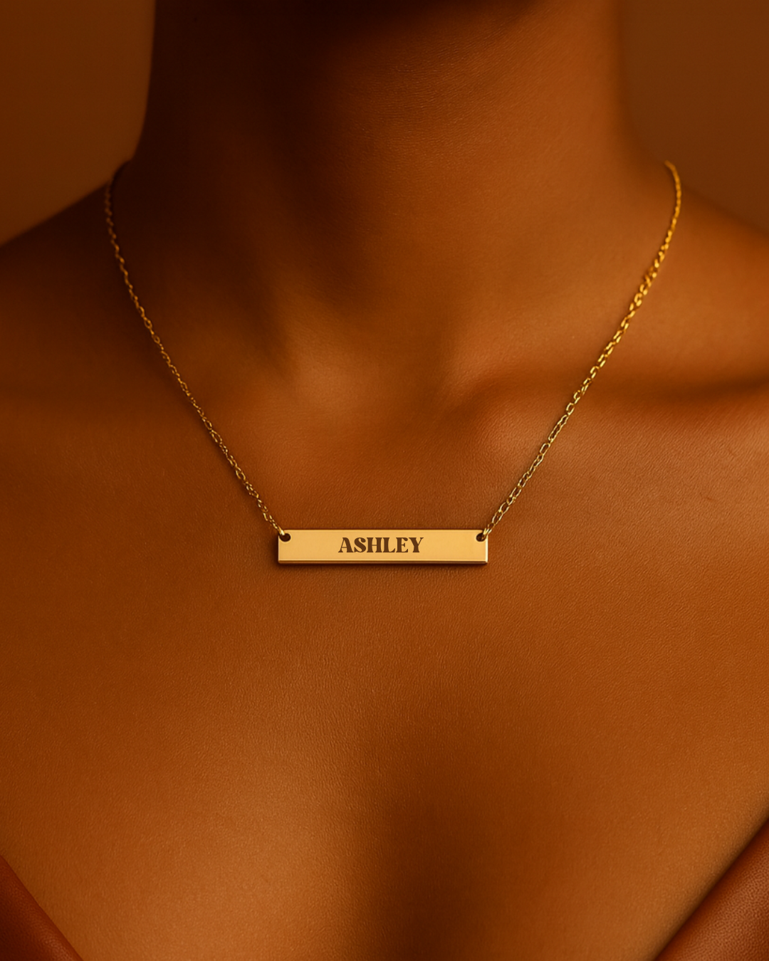 Everline Engravable Bar Necklace