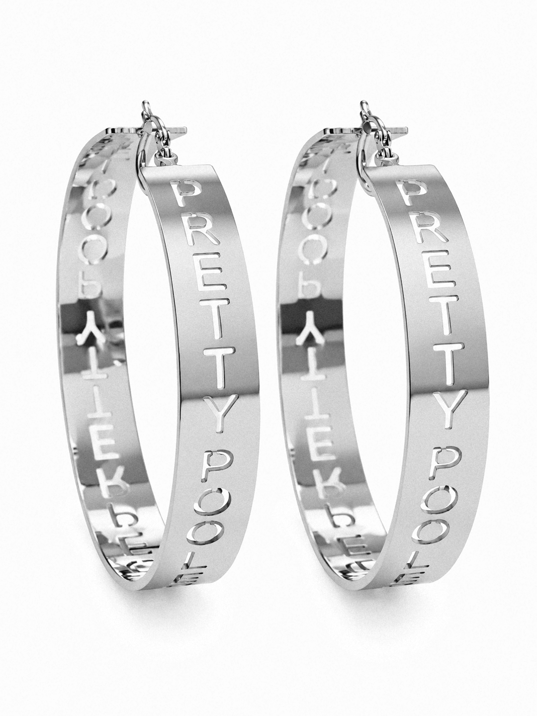 Pretty Poodle Statement Hoops