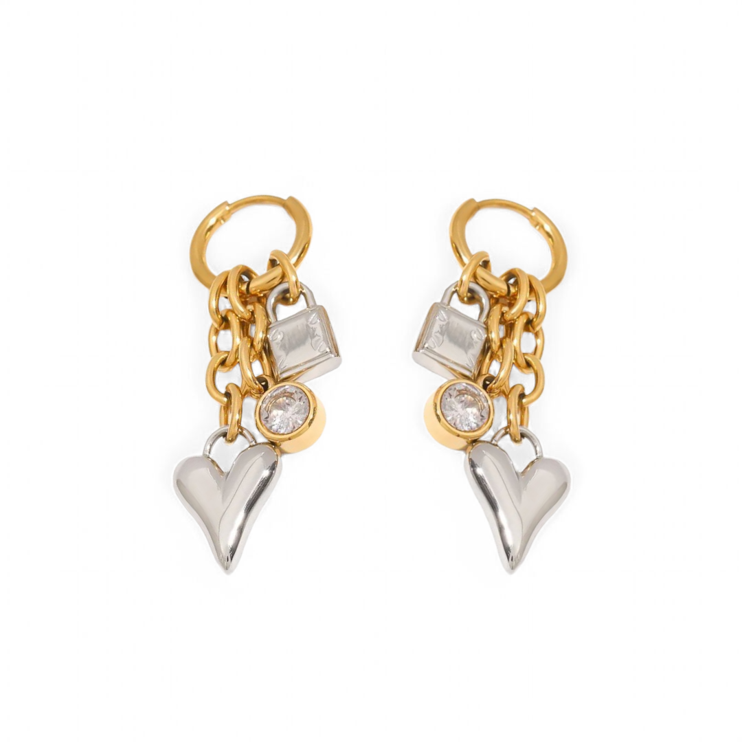 Charm Story Drop Earrings