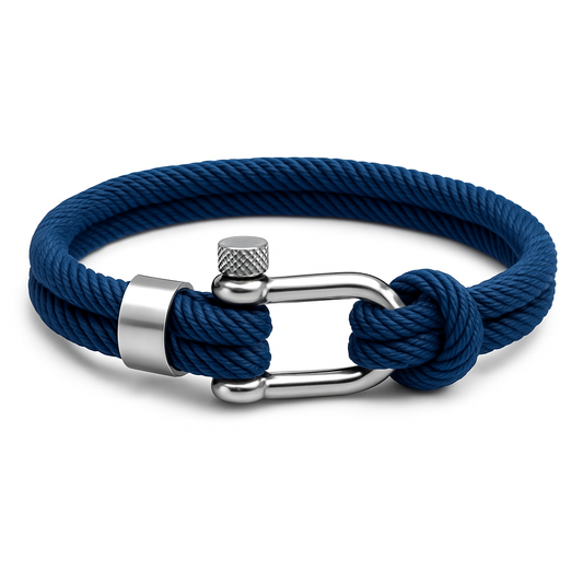 Steel Resolve Bracelet – Cerulean Blue