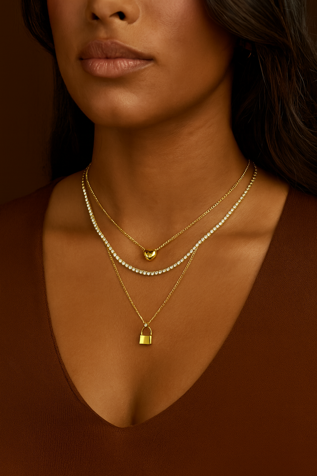 The Triple Charm Necklace