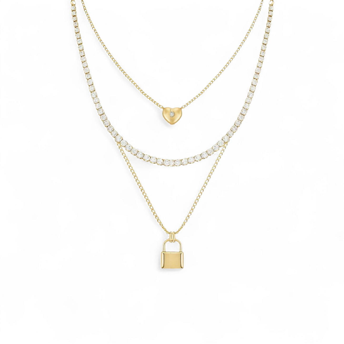 The Triple Charm Necklace
