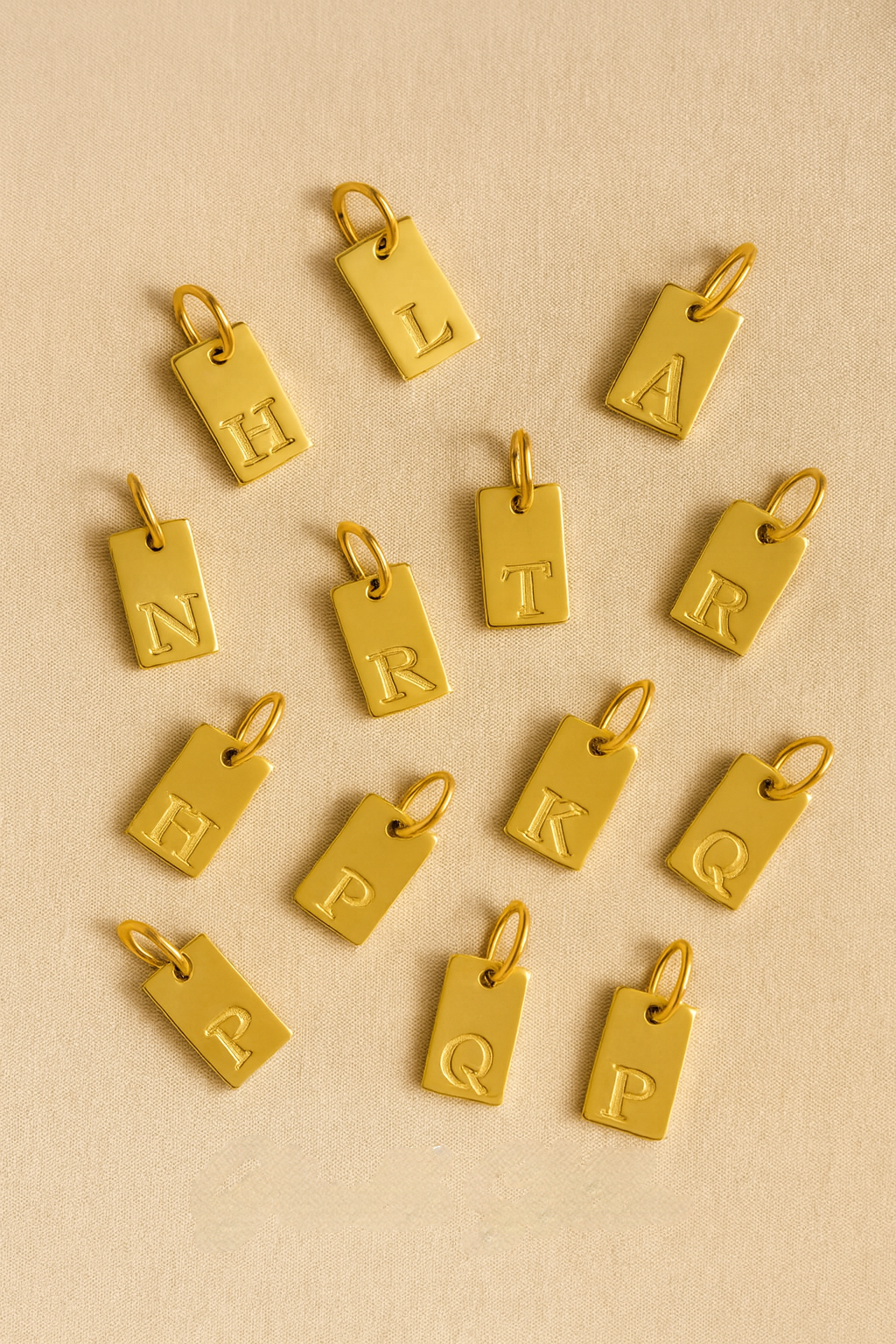 Luxe Letter Tag Charm