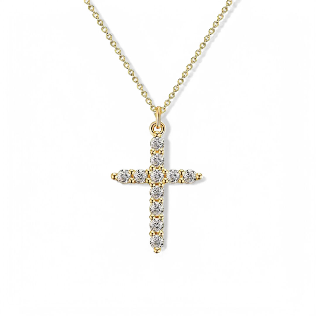 Saved in Sparkle Cross Pendant