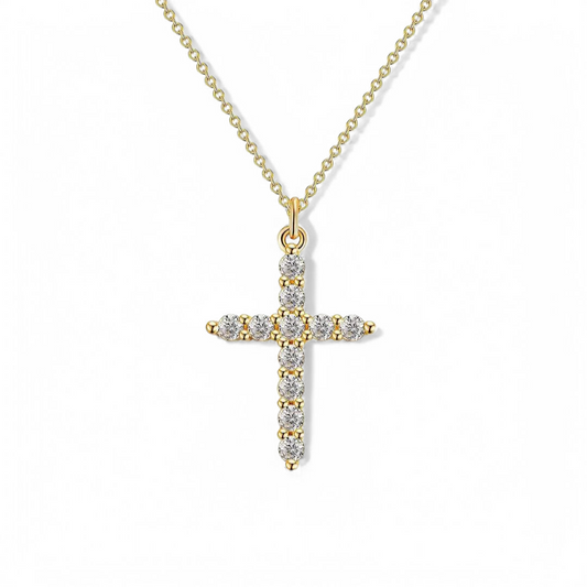 Saved in Sparkle Cross Pendant