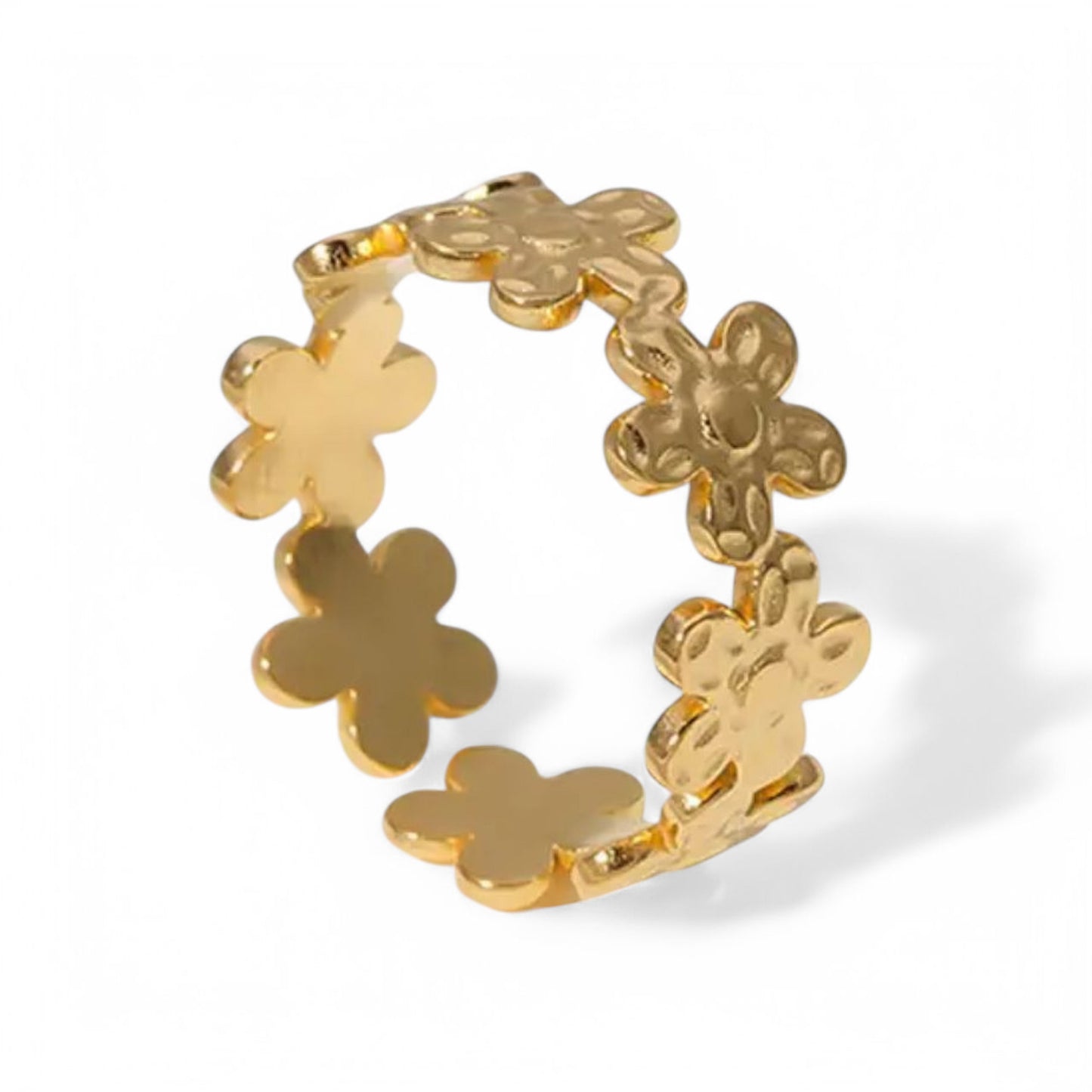 Floral Elegance Adjustable Ring