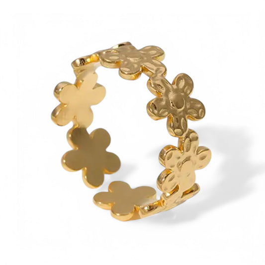 Floral Elegance Adjustable Ring