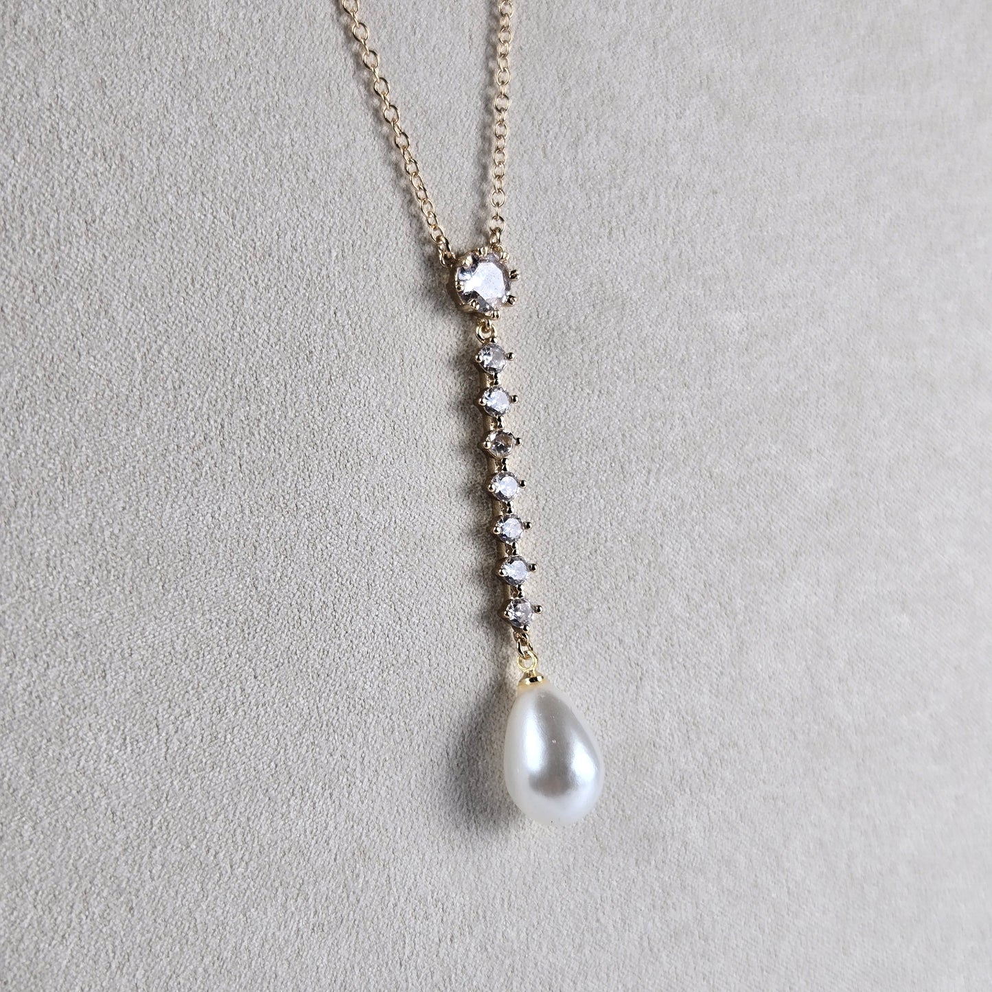 Pearl Radiance Drop Necklace