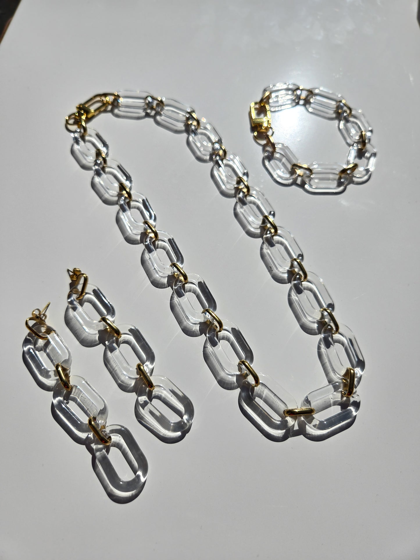 Frosted Link Earrings