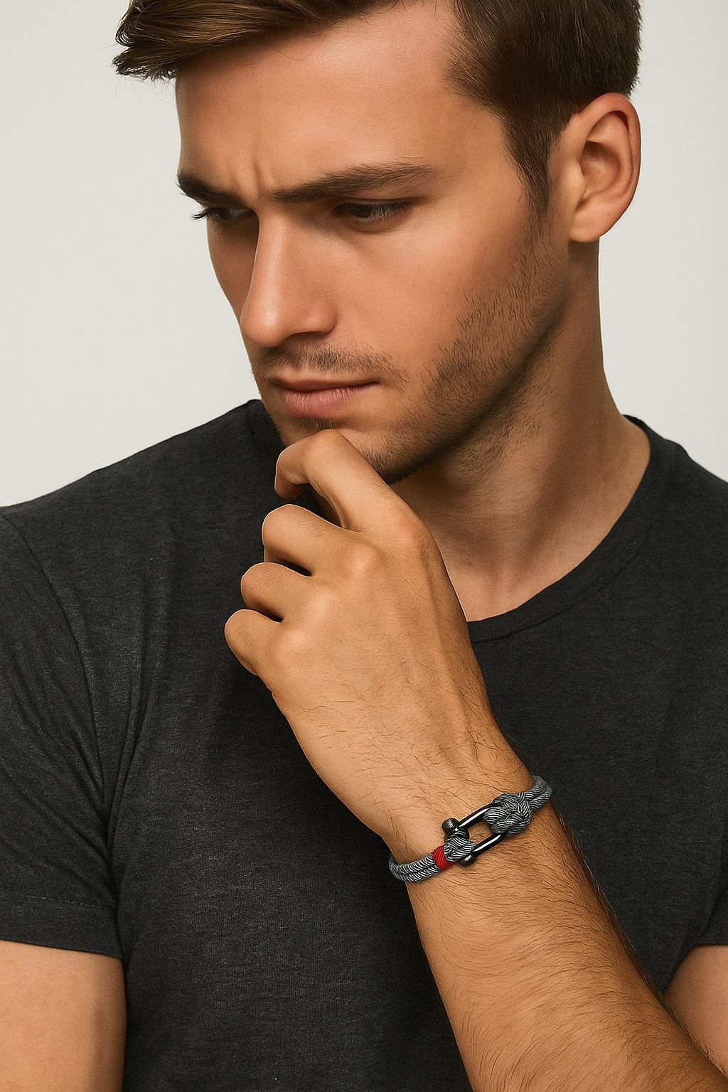 Ironclad Resolve Bracelet – Steel Flame