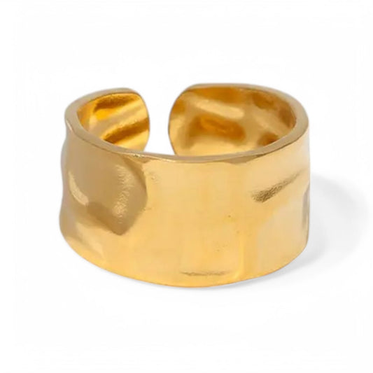 Textured Wide Open Ring