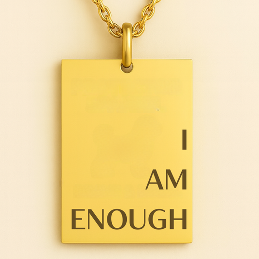 I AM ENOUGH Gold Necklace