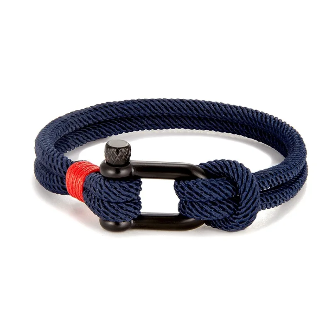 Navy Valor Bracelet – Black Ember