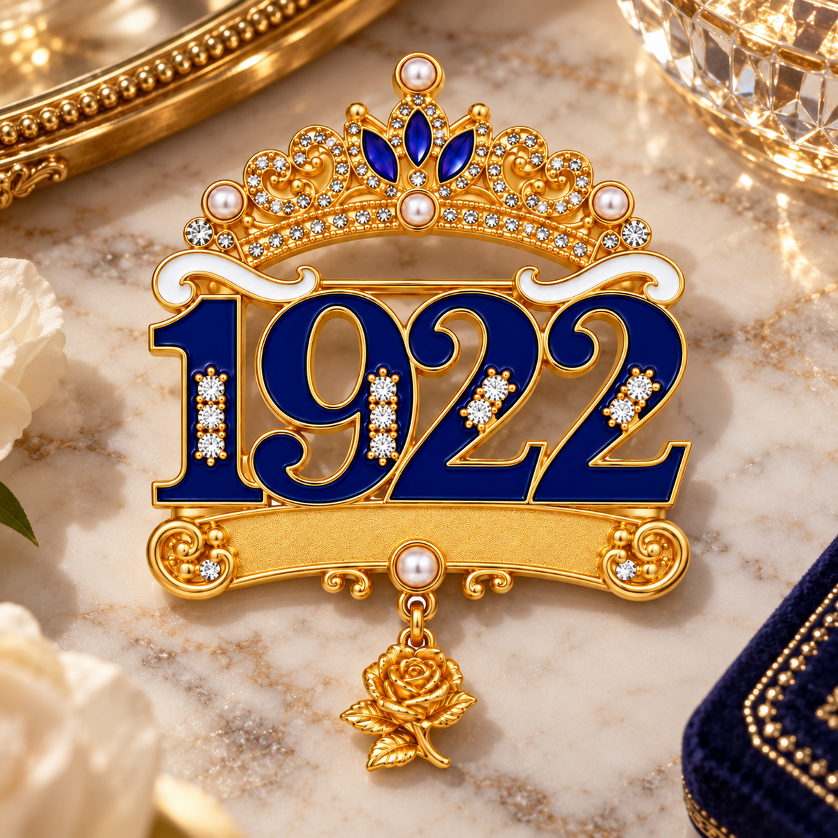 Crowned 1922 Legacy Brooch