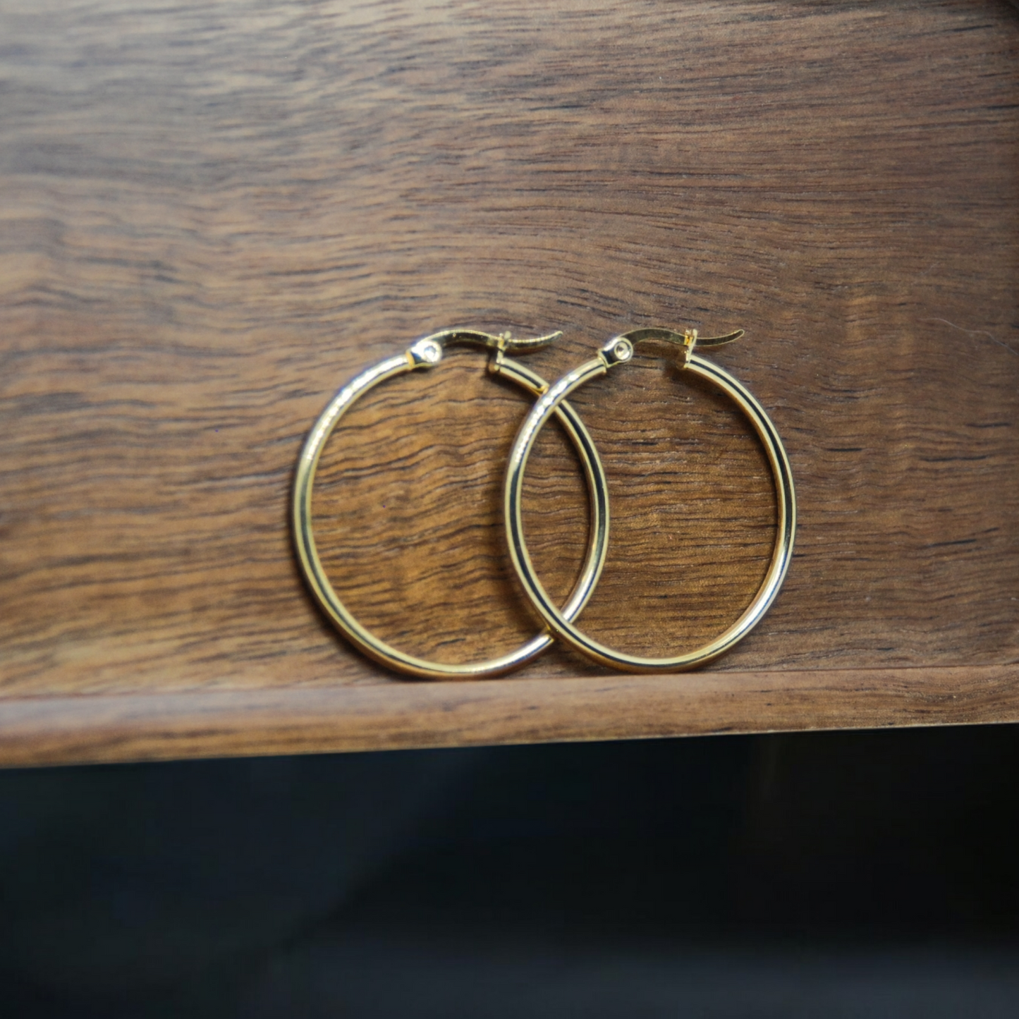 Reaction Hoop Earrings