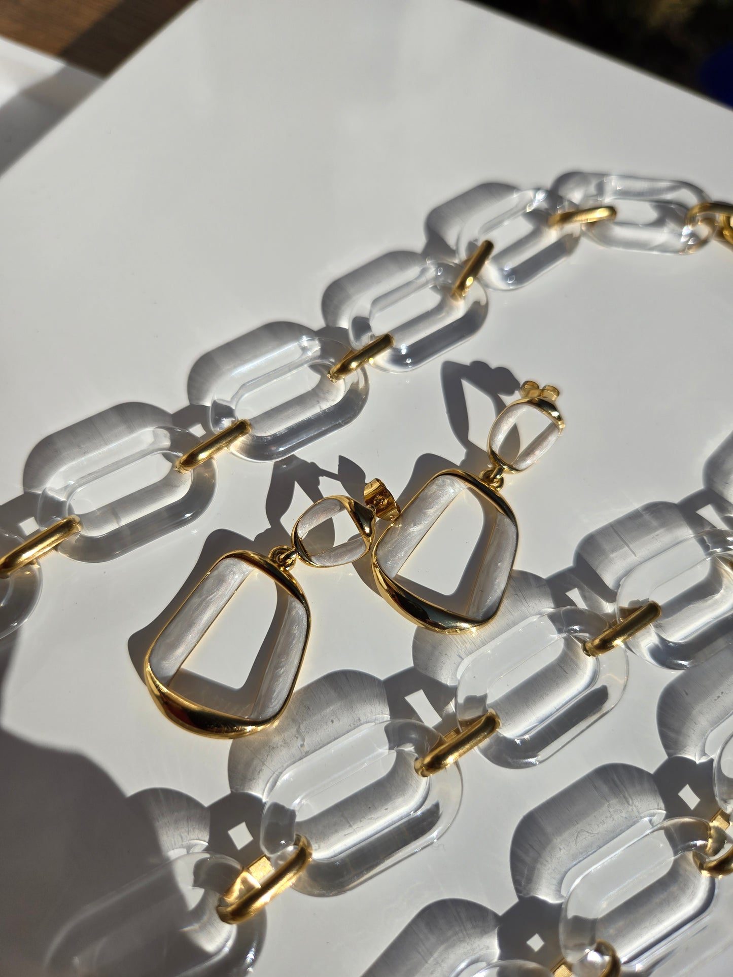 Frosted Link Necklace