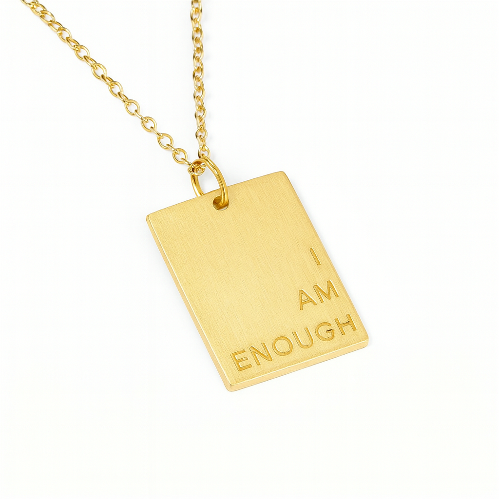 I AM ENOUGH Gold Necklace