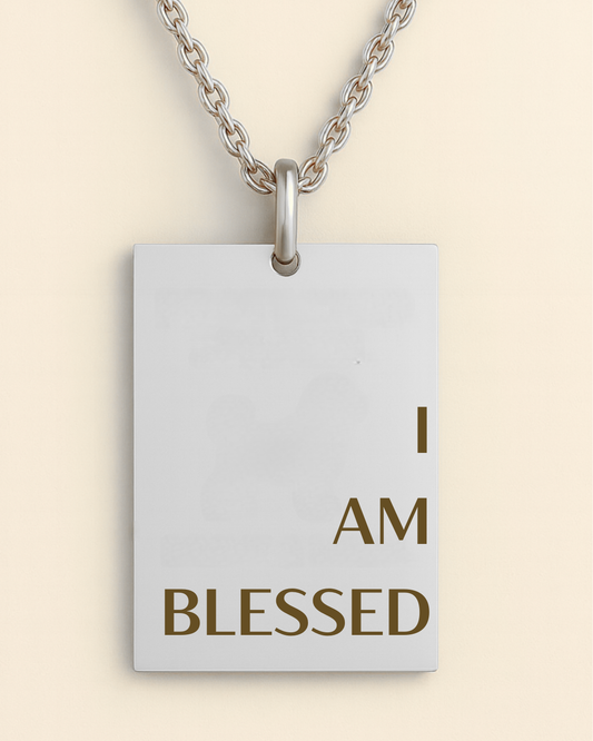 I Am Blessed Pendant Necklace
