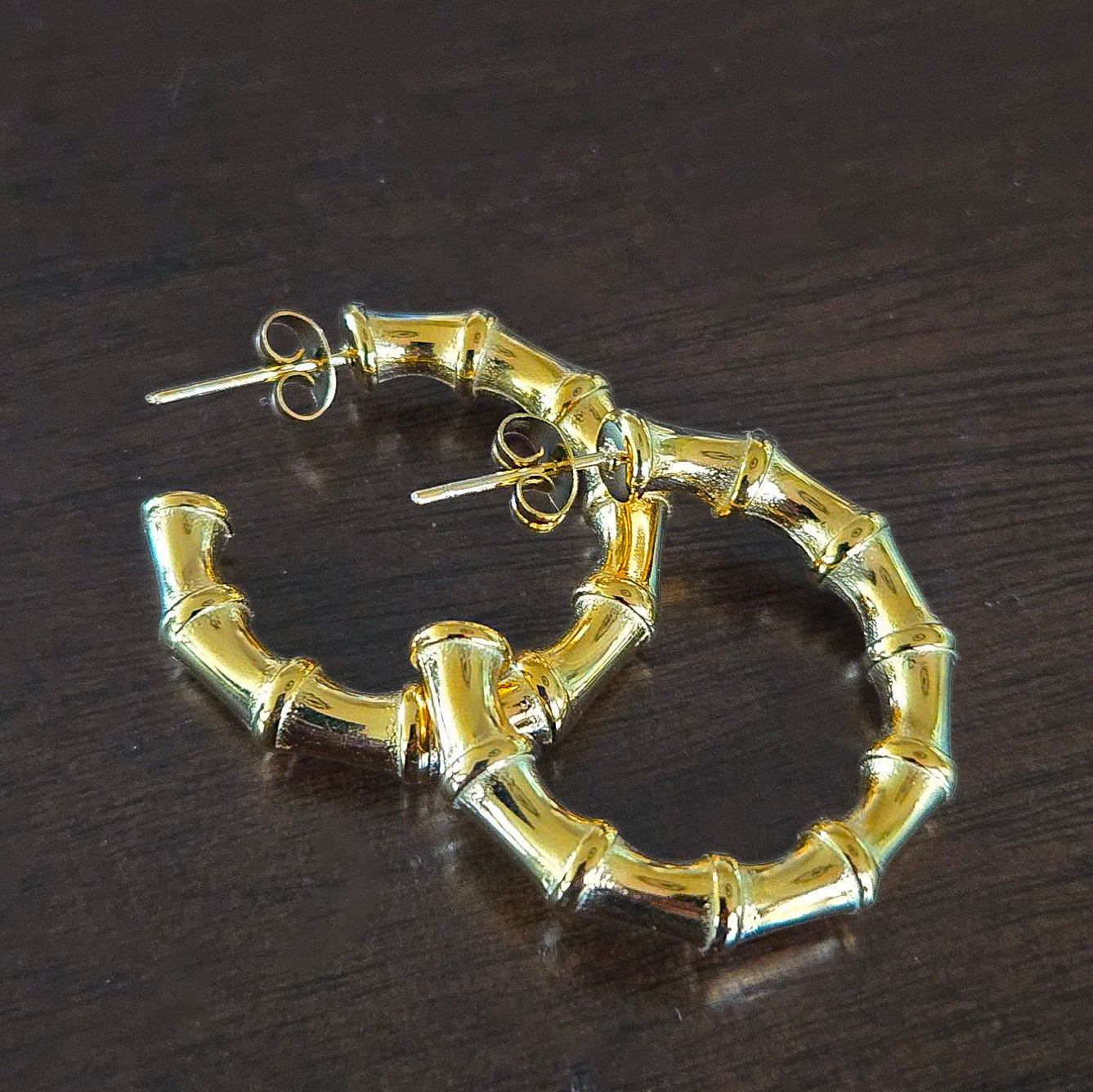 Bamboo Bold Hoops