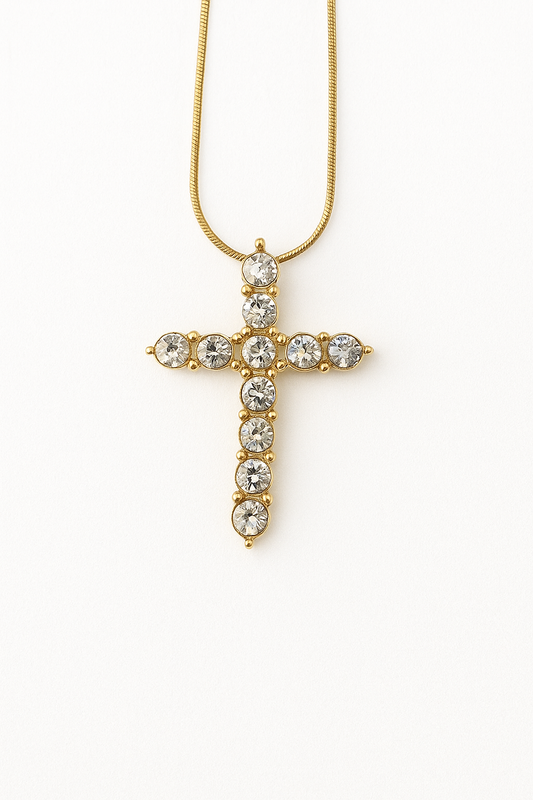 “Faith, but Make It Fashion Cross” Necklace