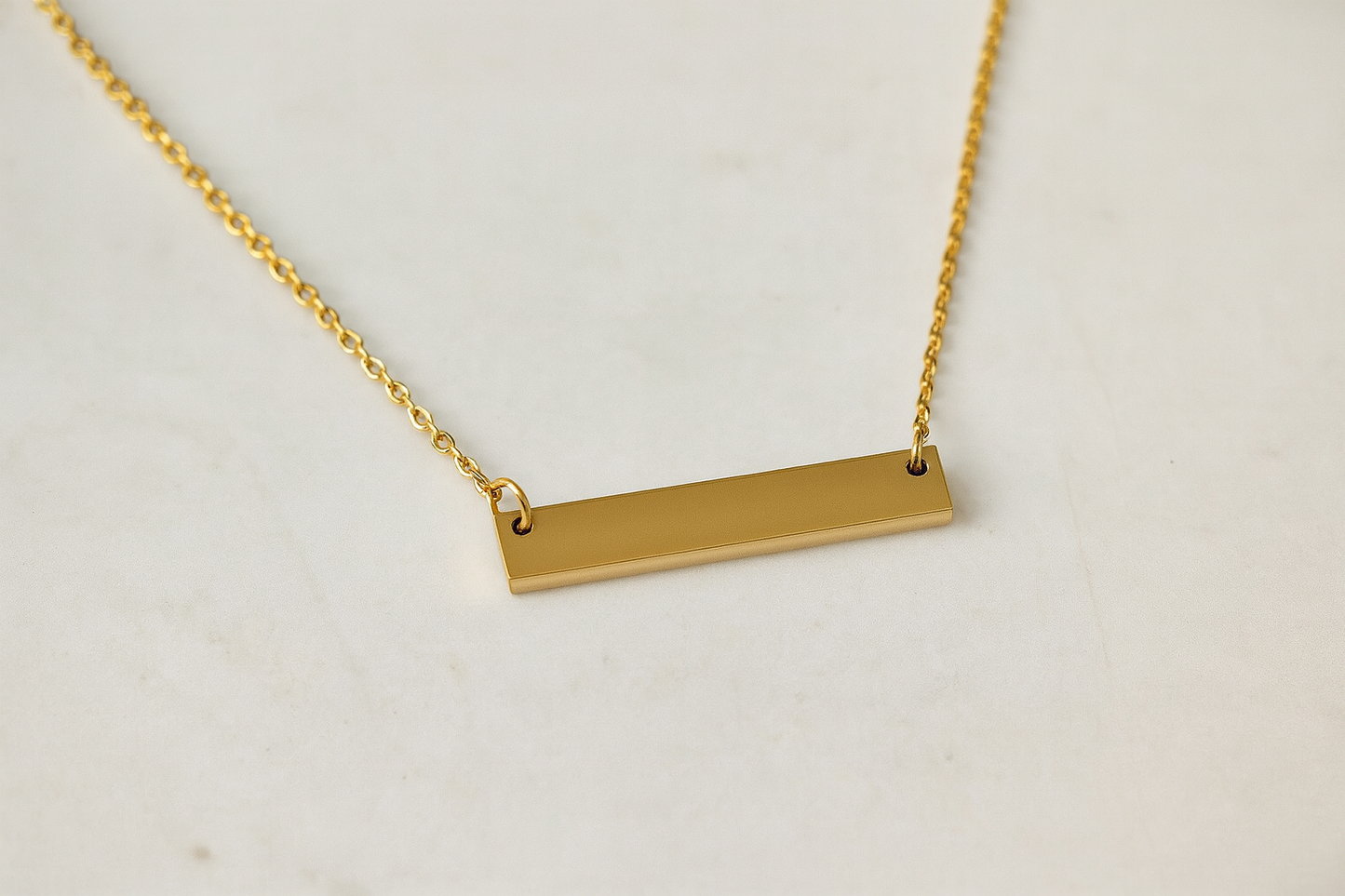 Everline Engravable Bar Necklace