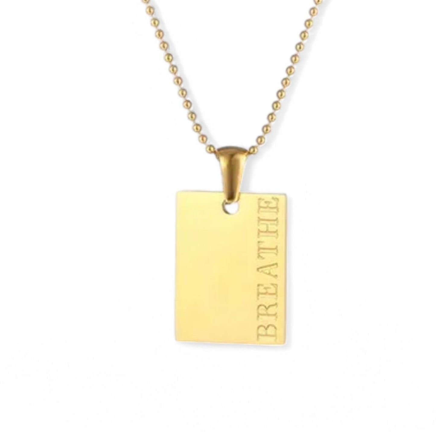 BREATHE Gold Necklace