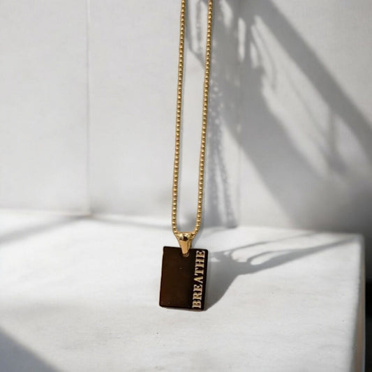 BREATHE Gold Necklace