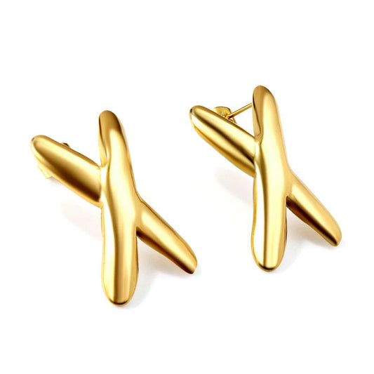 Beso "X" Stud Earrings