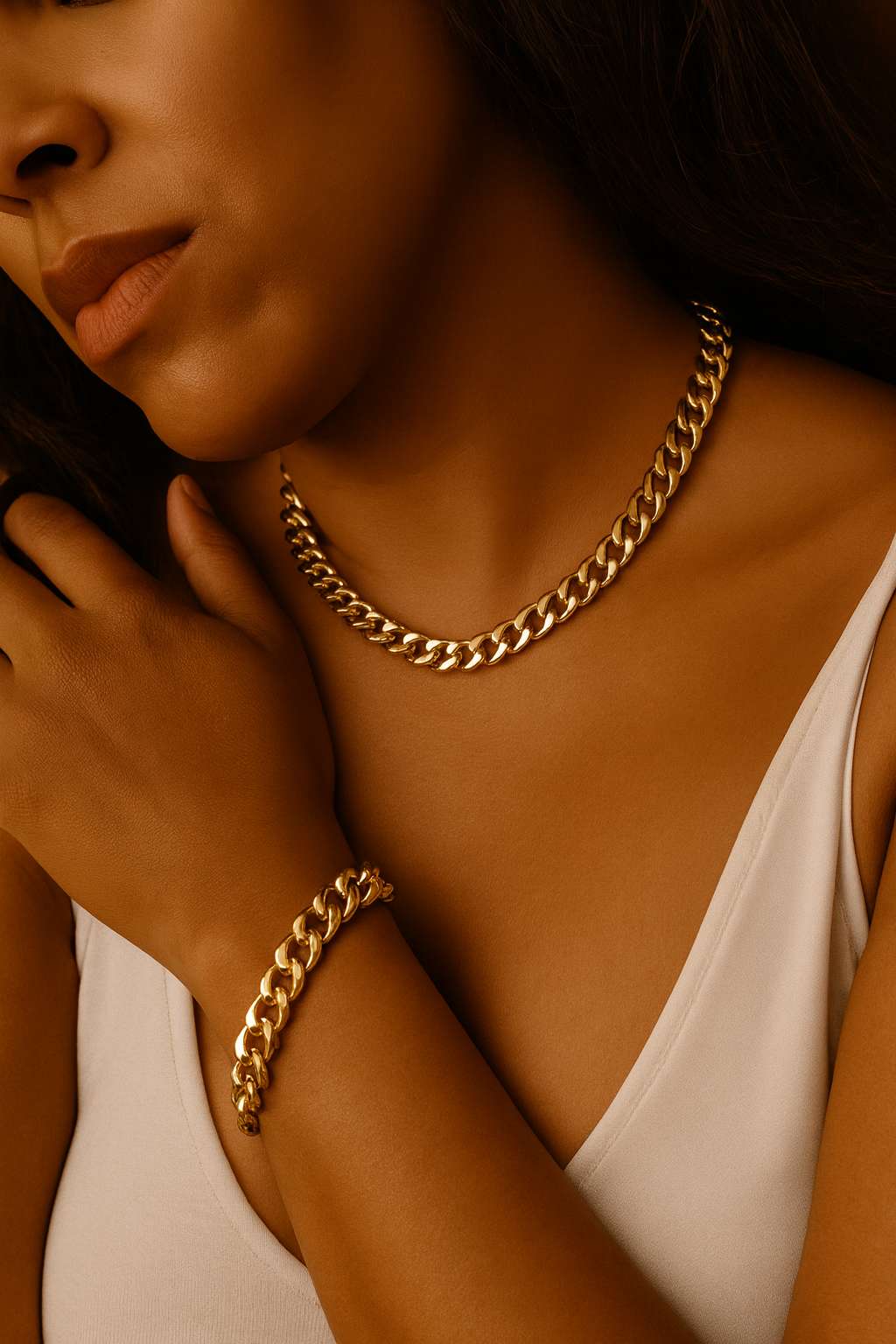 Raven Cuban Necklace