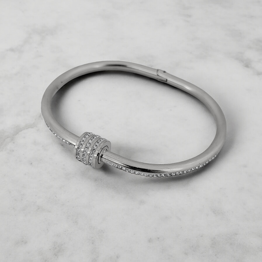 Crystal Charm Bangle