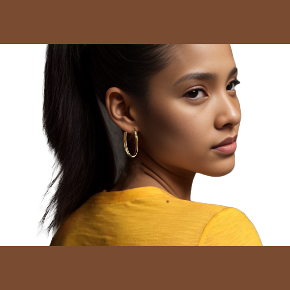 Elaine Gold Hoop Earrings