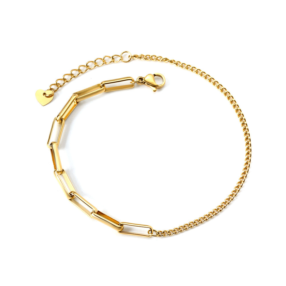 Fawn Open Link Gold Anklet