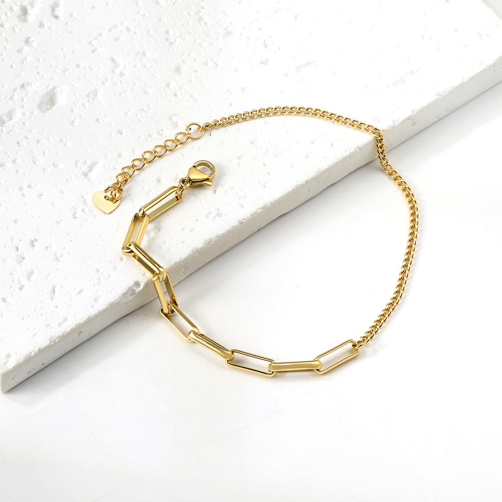 Fawn Open Link Gold Anklet