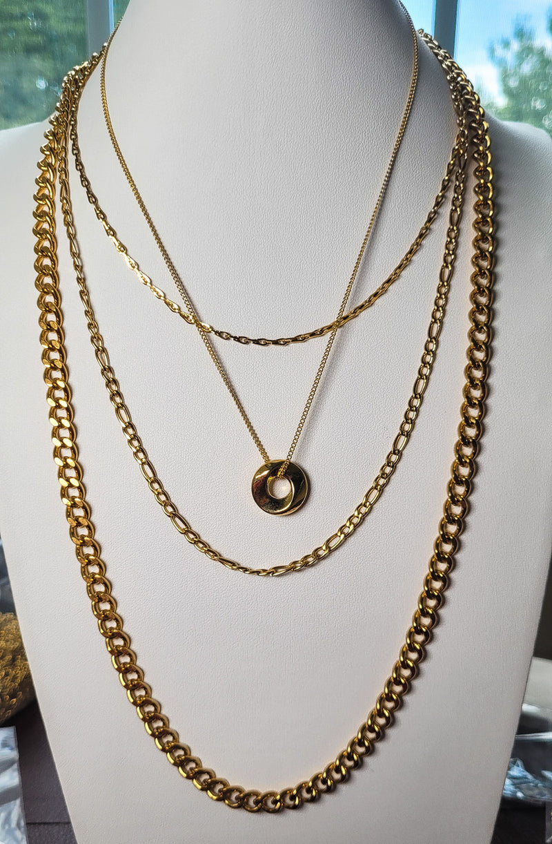 Gia Circle Layered Necklace