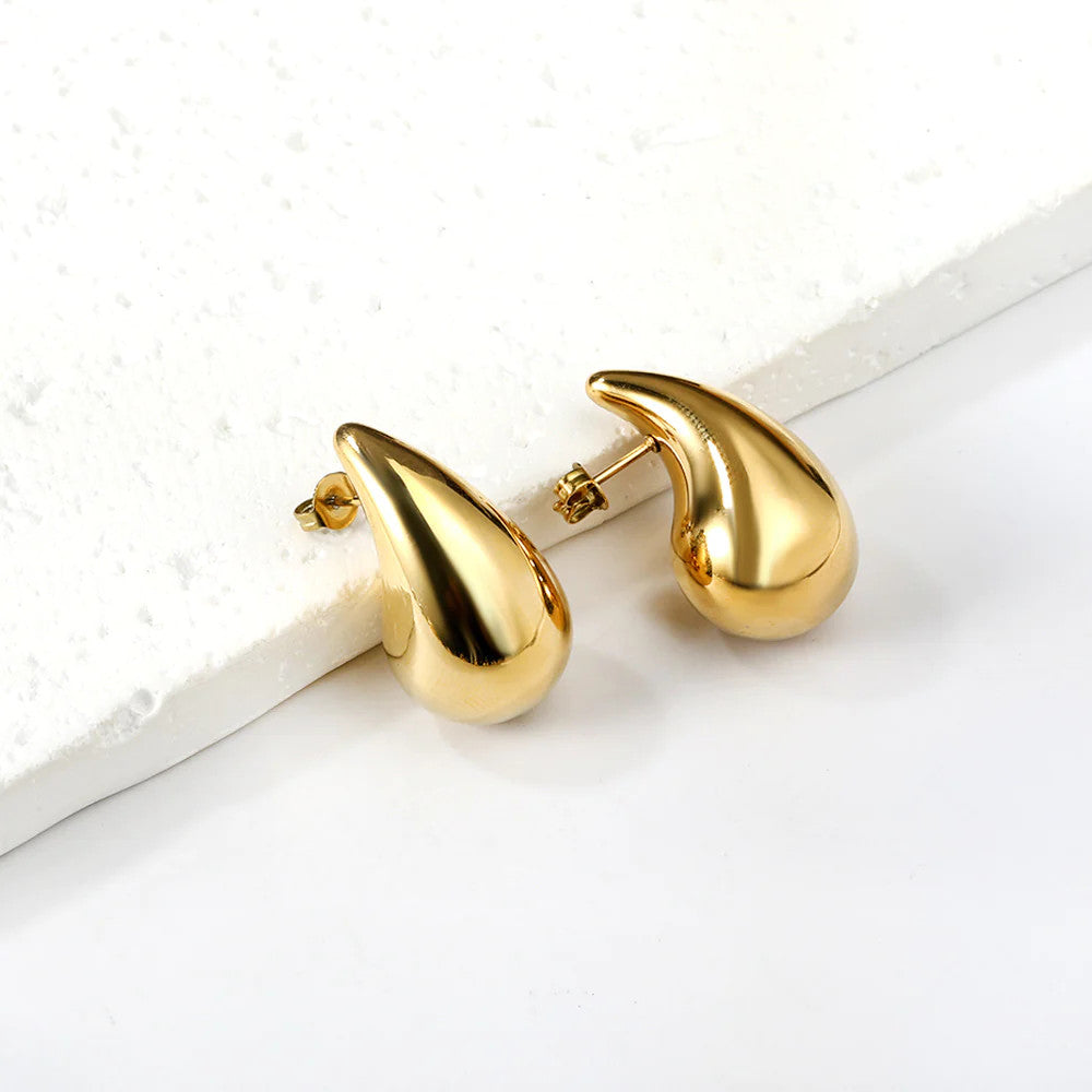 Jumbo Drop Stud Earrings