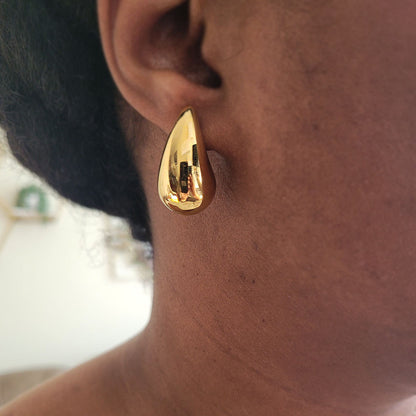 Jumbo Drop Stud Earrings
