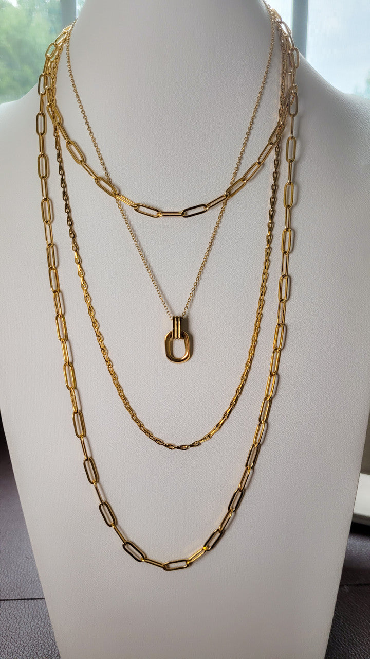 Mills Layered Necklace Set