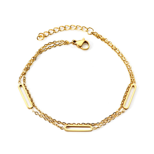 Norma Link Gold Bracelet