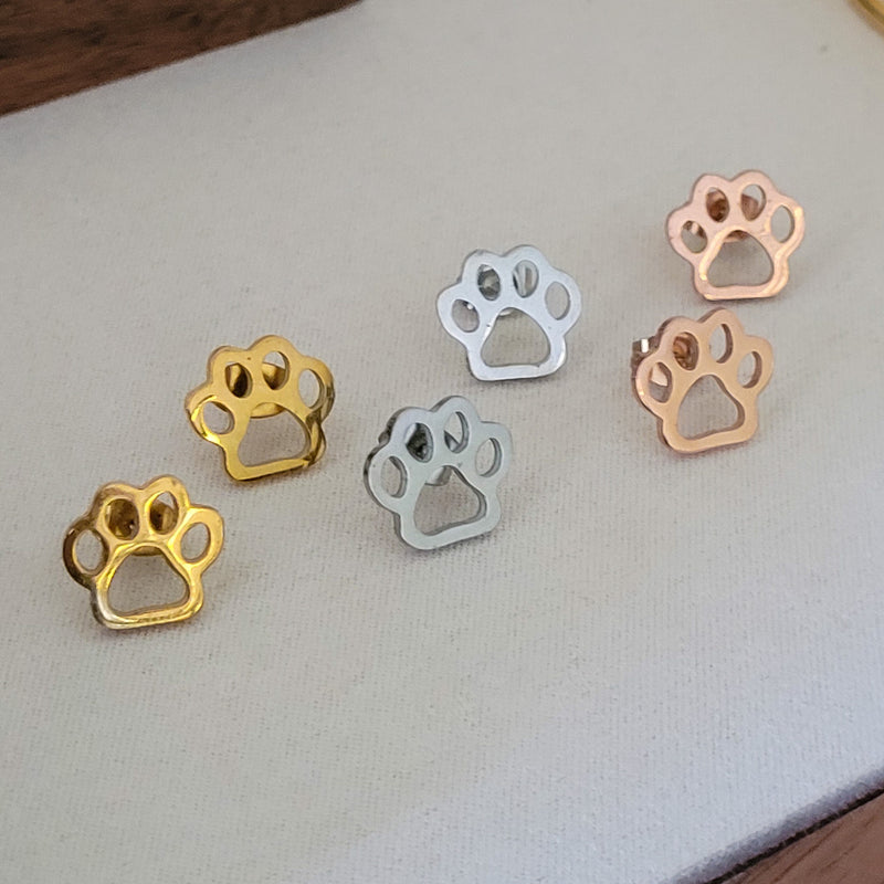 Paw Stud Earrings